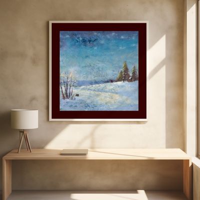 Winter Scene: Christmas Tree Vintage Style 6