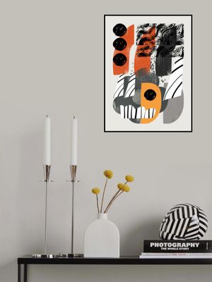 Abstract Shape Collage In Black