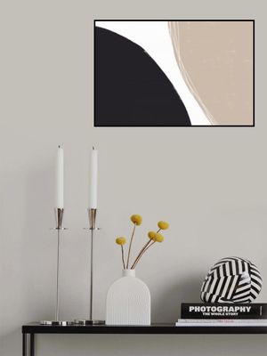 Black And Beige Organic Shapes