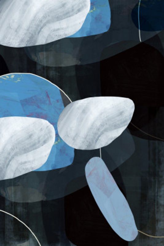 Cobalt Shoreline Abstract 1