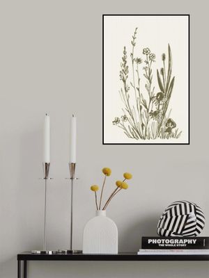 Wildflowers ink sketch