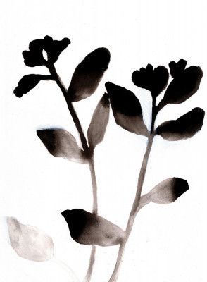 Sumi Fading Flowers II