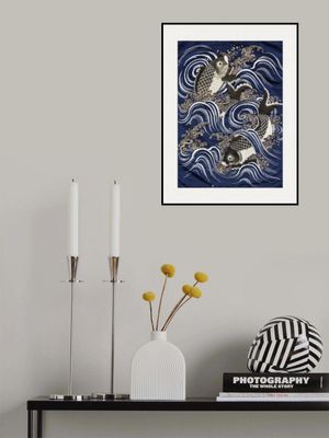 Carp In Waves During Meij Period