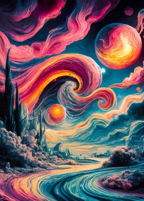 Painting to the pink world