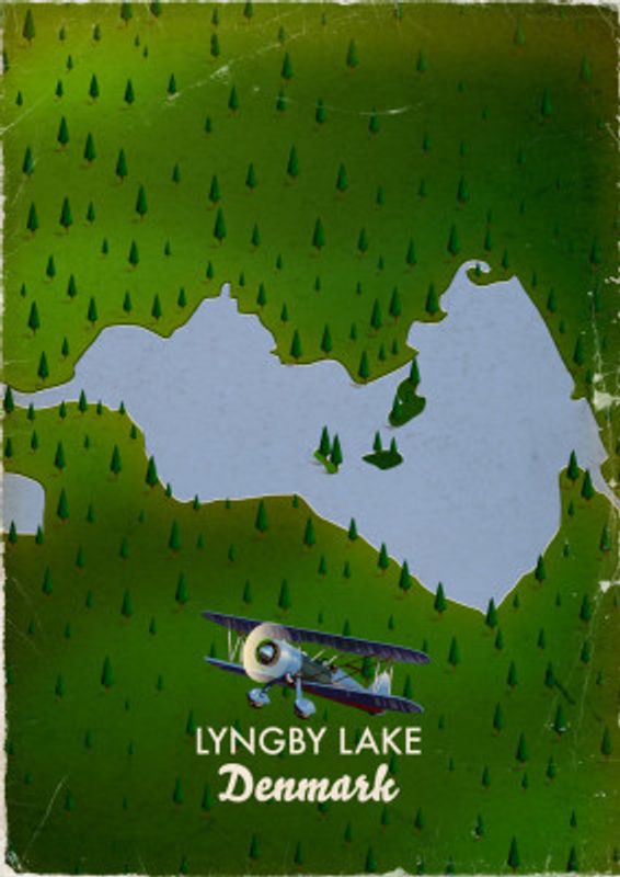 Lingby Lake Denmark Map