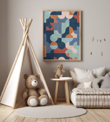 Geometric Abstract With Vibrant Colors