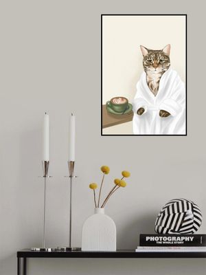 Cat In A White Robe