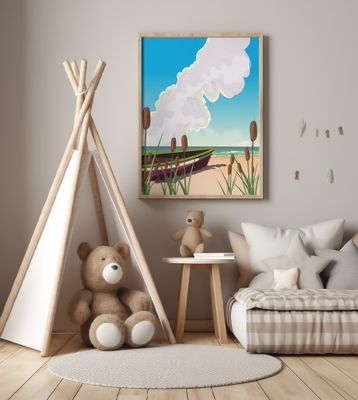 Fishing boat on a Beach