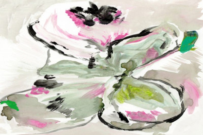 Abstract Purple Violet Pink Hues Floral 1