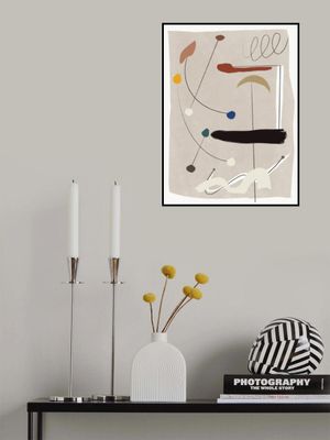 Minimalistic Lines and Colorful Shapes