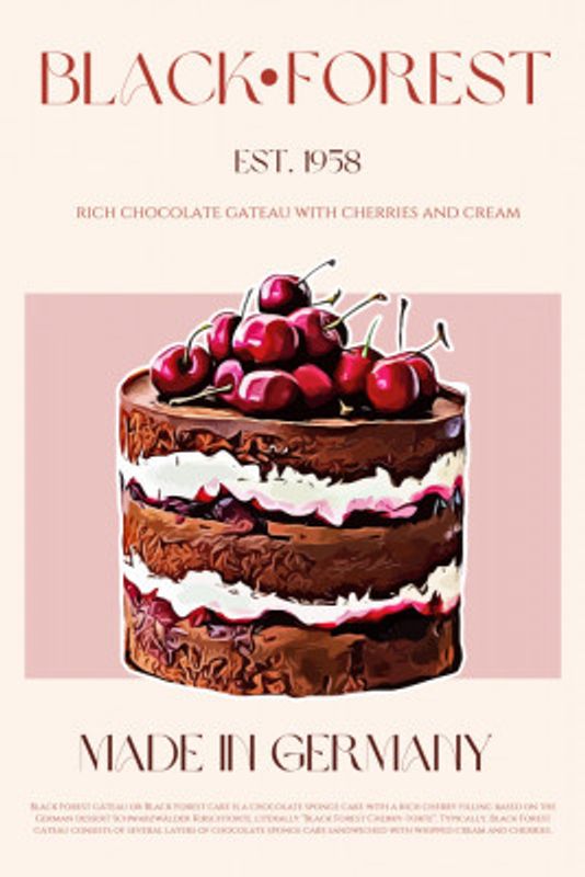 Black Forest Gateau Print