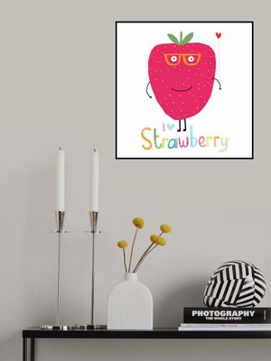 I Love Strawberry! Cute Strawberry Holding a Heart