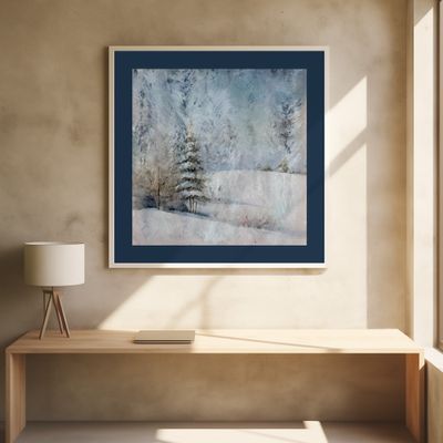 Winter Scene: Christmas Tree Vintage Style 4