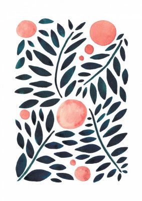 Leaves and Coral Circles