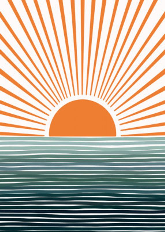 Sunrise Over The Sea