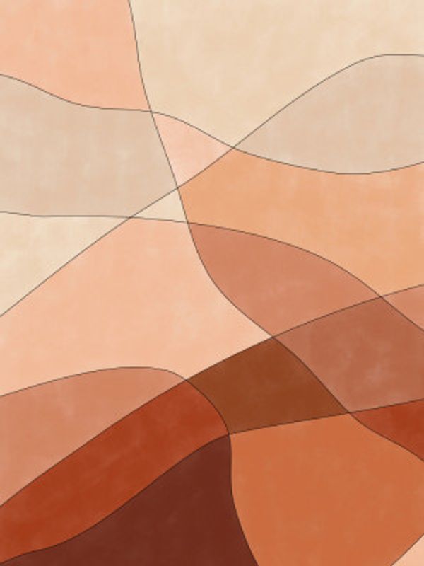 Flowing Lines And Warm Earth Tones