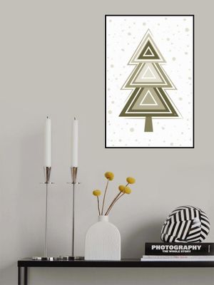 Geometric Pattern Beige Tree