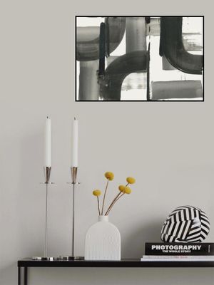 Monochrome Abstract Black Shapes 3