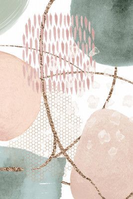 Shapes in pink n green- 1