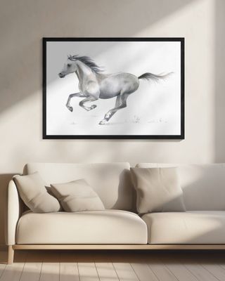 Dynamic Grace of A Galloping Horse