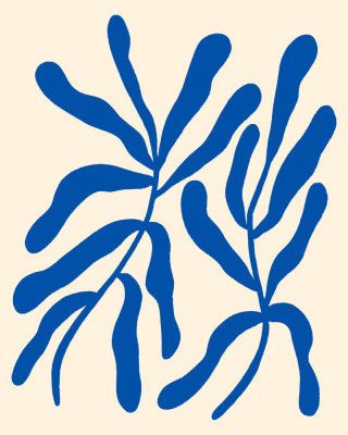 Blue Stylized Branches