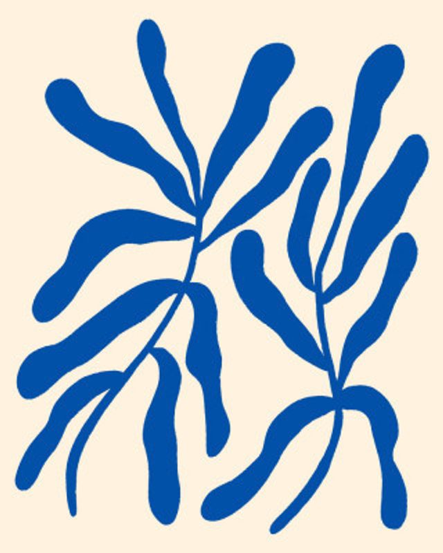 Blue Stylized Branches