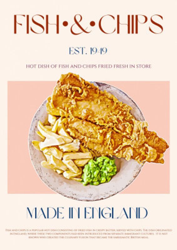 Classic Fish And Chips Dish