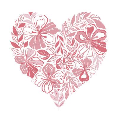 Floral Heart Shape