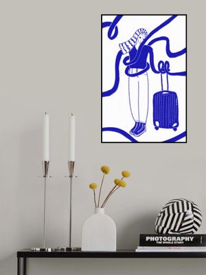 traveling day in blue