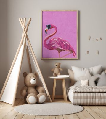 Magenta Metallic Flamingo