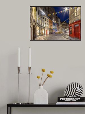 Charming evening impression at West Bow, Victoria Street