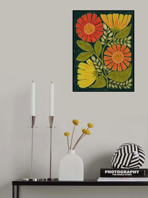 Vibrant Orange And Yellow Flowers