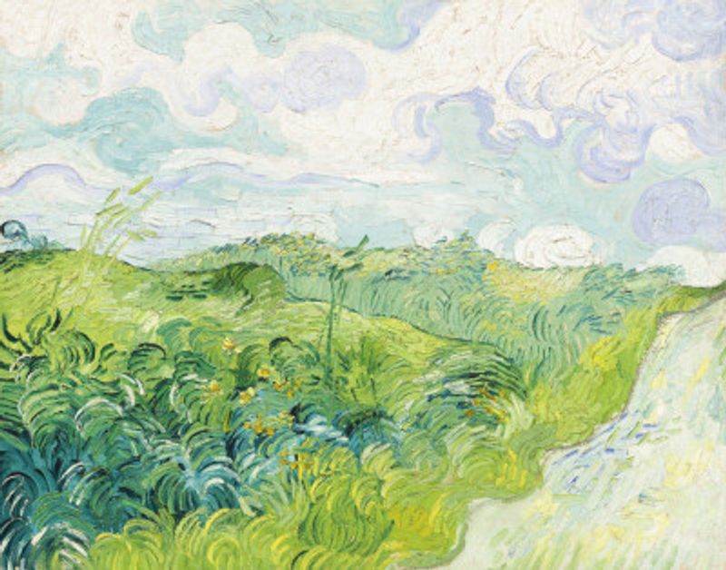 Green Wheat Fields, Auvers (1890) By Vincent Van Gogh