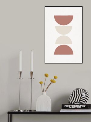 Stacked Half Circles in Earthy Tones