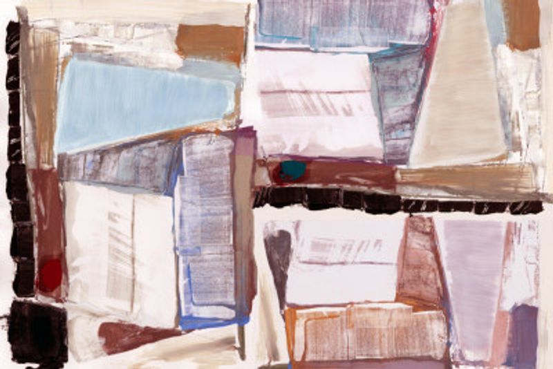 Constructed Abstraction Red