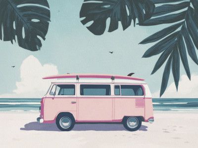 Vintage Surf Van