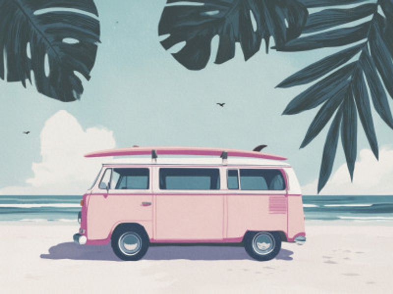 Vintage Surf Van