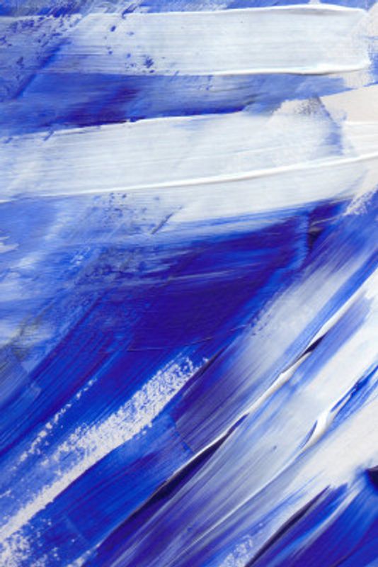 White and Blue Brushstrokes