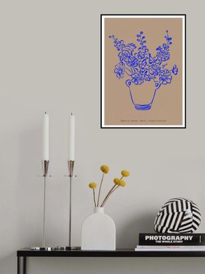 Blue Floral Elegance