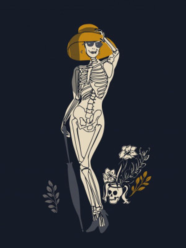 Gothic fashionista black Illustration No2