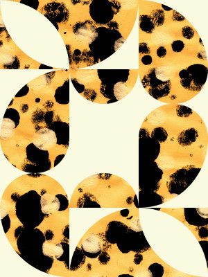 Geometric Pattern With Curved Shapes