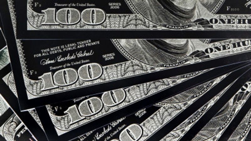 Dollar Bill 100 Black