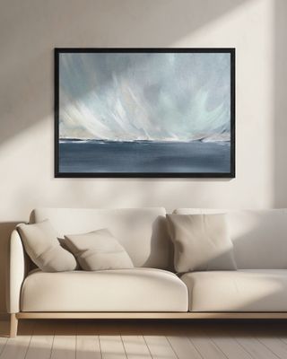 A Serene Seascape with Swirling