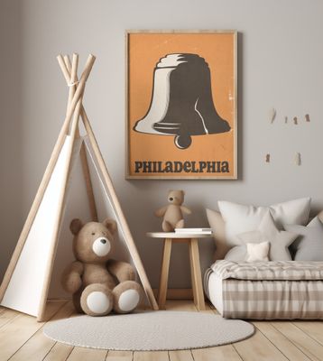 Philadelphia Retro Travel Poster