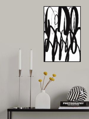 Black and White Brushstrokes