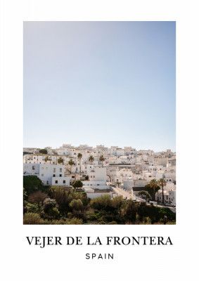 Vejer de la Frontera Spain Travel poster