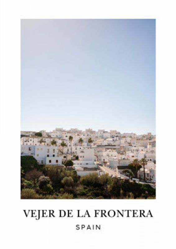 Vejer de la Frontera Spain Travel poster