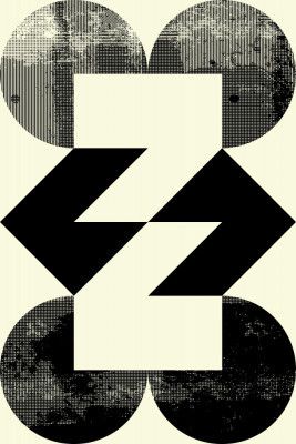 Bold Black and White Shapes