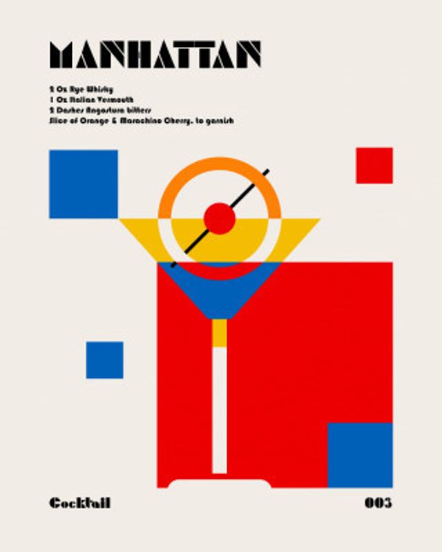 Manhattan Bauhaus Cocktail