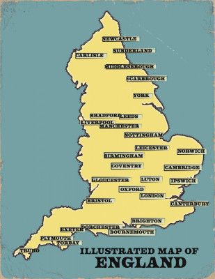 Illustrated Map of England